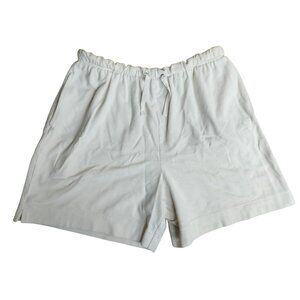 Jacklyn Smith Sport Womens Medium White Cotton/Polyester Shorts